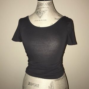 NORDSTROM BP GRAY CROPPED T-SHIRT